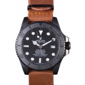 AAAAA Replica Rolex Submariner STEALTH MK IV Brown Fabric Band rl426 621388