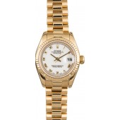 Best Imitation Lady Rolex President 179178 White Roman JW0381