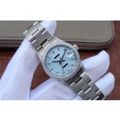 Best Rolex DateJust 31mm Diamonds Bezel/Markers Blue Textured Dial WJ00914