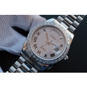 Best Rolex Day-Date 218399 Roman Numerals Full Diamonds A3255 WJ01099