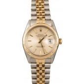 Cheap Rolex Datejust 16013 Champagne Tapestry Index Dial JW1830