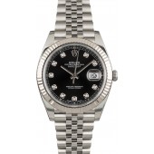 Cheap Rolex Datejust 41 Ref 126334 Black Diamond Dial JW1911