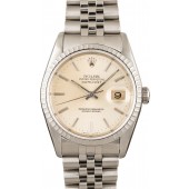 Fake Certified Rolex Datejust 16220 Silver Index Dial JW0167