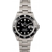 Fake Certified Rolex Submariner 16800 Stainless Steel JW0180