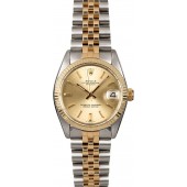 High Quality Imitation Mid-Size Rolex Datejust 6827 Champagne Dial JW0388