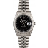 Imitation Fashion Rolex Datejust 16220 Black Dial Steel Jubilee JW1871