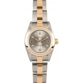Imitation Ladies Rolex Oyster Perpetual Two Toned 76183 JW0347