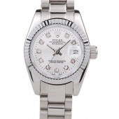 Imitation Rolex Datejust Polished Stainless Steel Silver Dial
