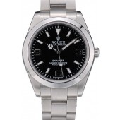 Imitation Rolex Explorer Stainless Steel Bezel Black Dial 41984