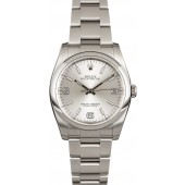 Imitation Rolex Oyster Perpetual 116000 Silver Arabic Dial JW2238