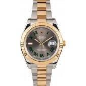 Luxury Imitation Rolex Datejust II 116333 Slate Green Roman Dial JW1928