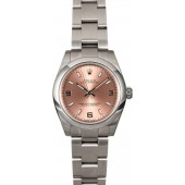 Luxury Replica Midsize Rolex Oyster Perpetual 177200 Pink Dial JW0393