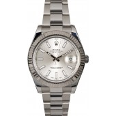 Replica Certified Rolex Datejust 116334 Silver Dial JW0163