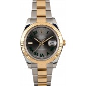 Replica Cheap Certified Rolex Datejust 116333 Slate Roman Dial JW0162