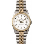 Replica Fashion Men's Rolex Date 15000 White Roman JW0677