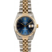 Rolex Datejust 16013 Blue 100% Authentic JW1825