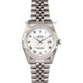 Rolex Datejust 16234 White Roman JW1900