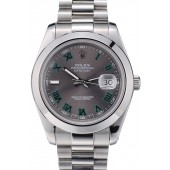 Rolex DateJust Grey Dial Stainless Steel Strap 41982