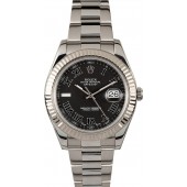 Rolex Datejust II 116334 Black Roman JW1931