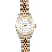 Rolex Ladies White Roman Oyster Perpetual 76193 JW0518