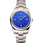 Rolex Oyster Perpetual Blue Dial Stainless Steel Case And Bracelet