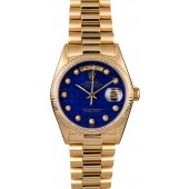 Rolex Presidential 18038 Blue Lapis Pyramid Diamond Dial JW2336