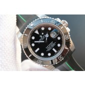 Rolex Submariner 116610 Black Ceramic V7 Black Rubber Strap WJ00241