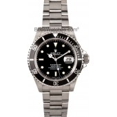Rolex Submariner Black Dial Steel Oyster Bracelet Mens Watch 16610BKSO JW2481