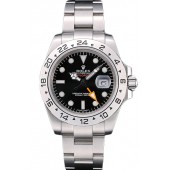 Rolex Swiss Explorer Stainless Steel Bezel Black Dial Tachymeter