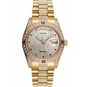 Swiss Rolex Day-Date Diamonds Yellow Gold-srl184 621614