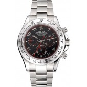 Swiss Rolex Daytona Stainless Steel Bracelet Black Dial 80296