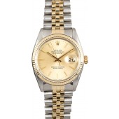 Two-Tone Rolex Datejust 16013 100% Authentic JW2813