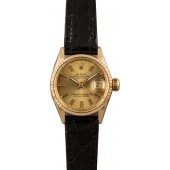Women's Vintage Rolex Datejust 6517 Leather Strap JW0667